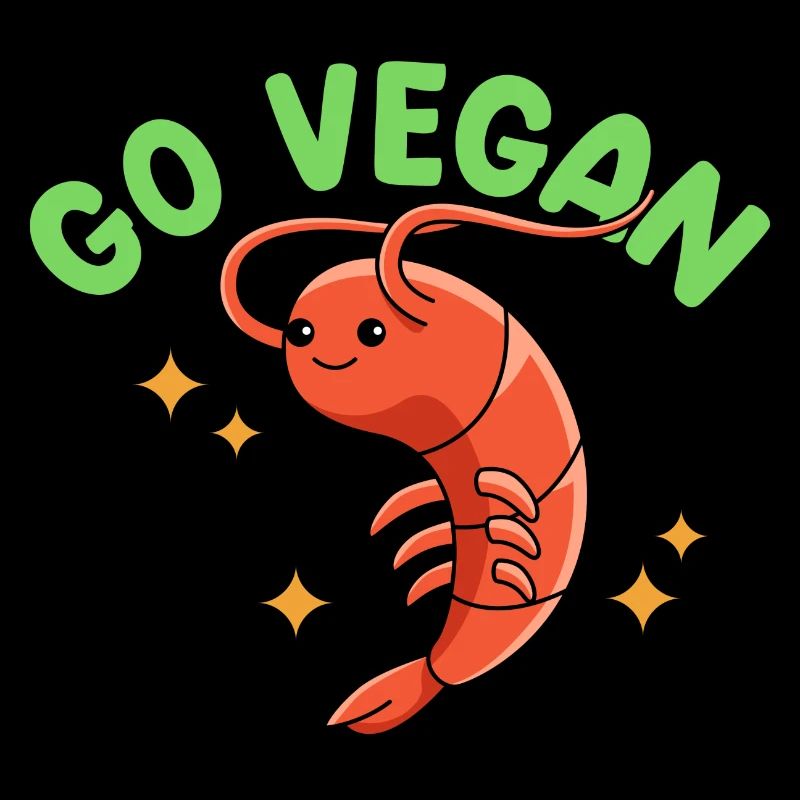 Shrimp design for proud vegans