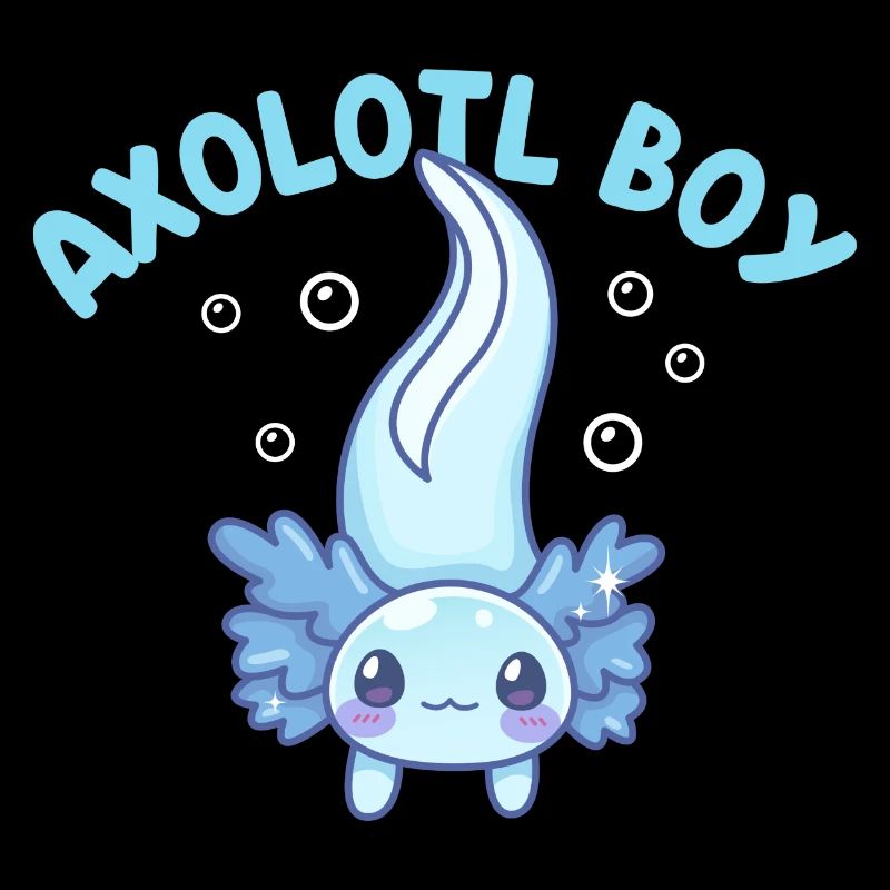 Axolotl Boy Design for Axolotl Lovers