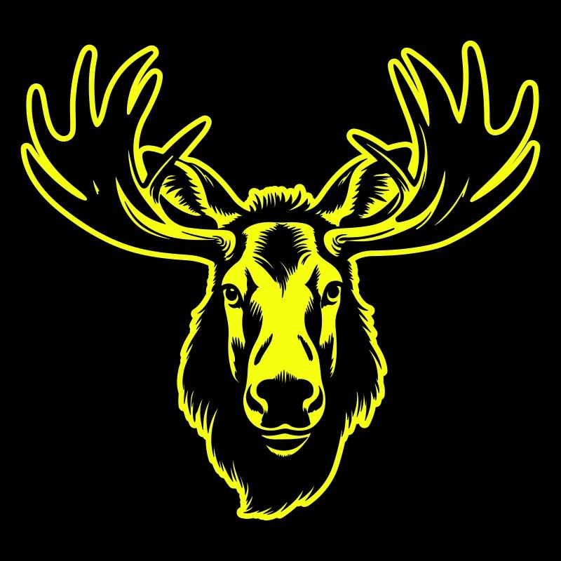 Moose Head Portrait Icon
