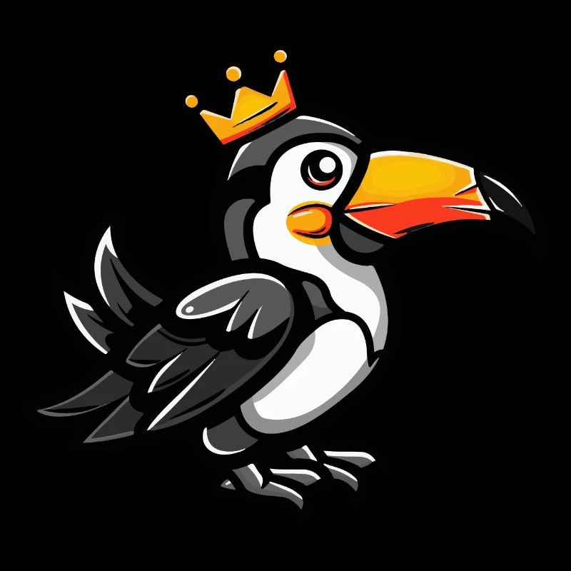 Tukan Vogel Comic Krone