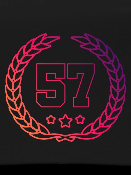 57 Number wreath