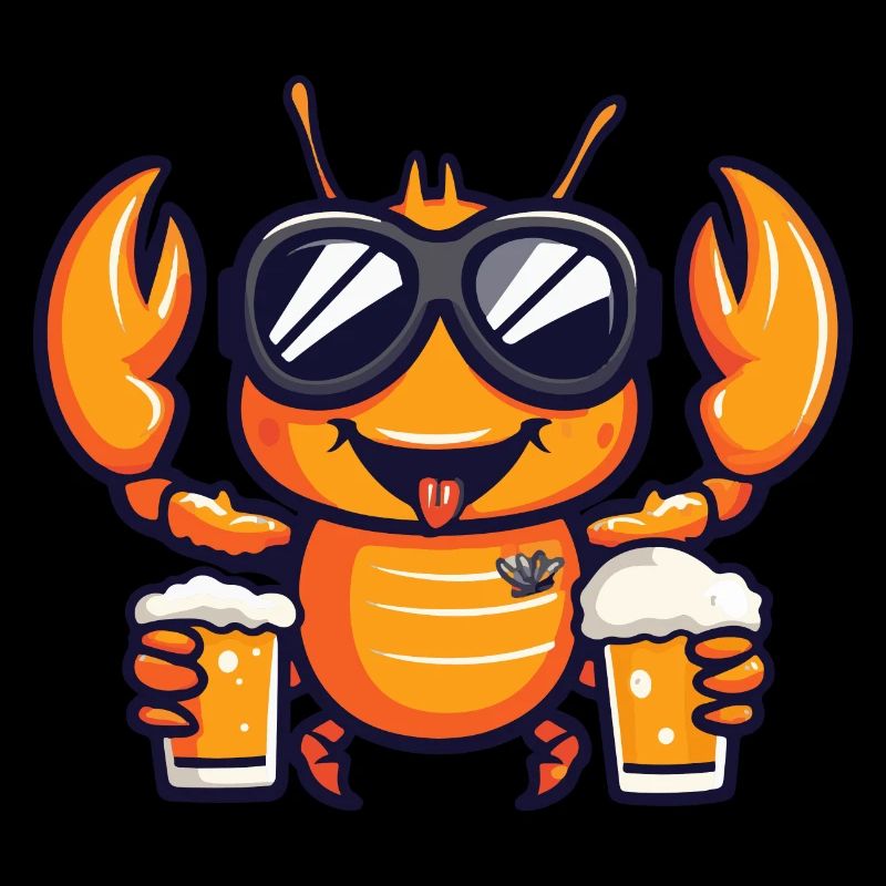 Hummer Krebs Ski Bier