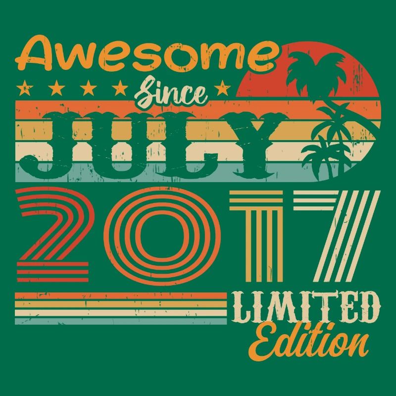 Juli 2017 Juli Geburtstagsgeschenk Juli 2017