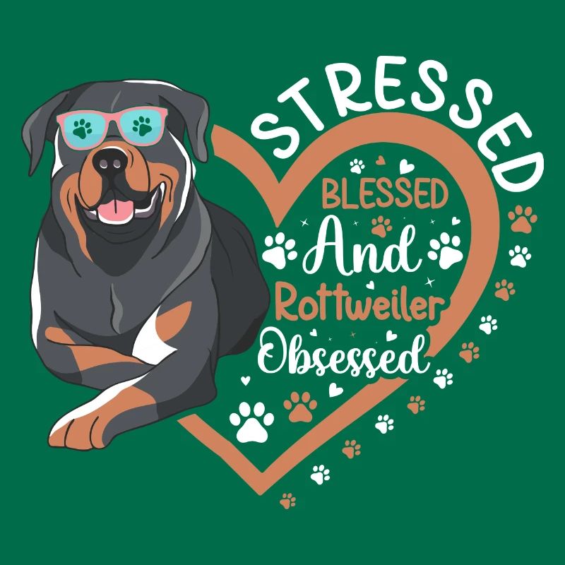 Blessed Rottweiler Obsessed Funny
