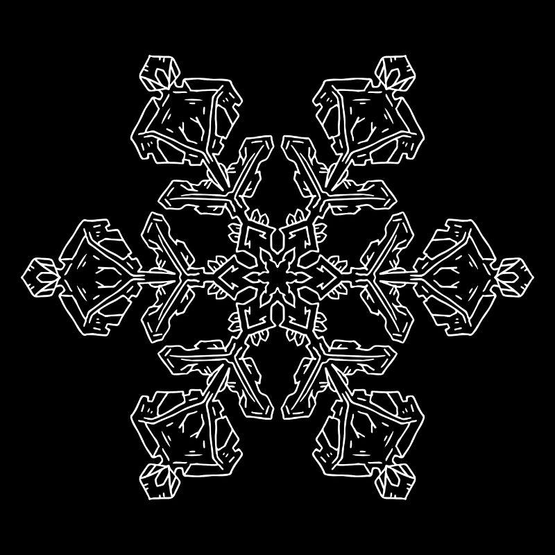 Mandala flocon de neige