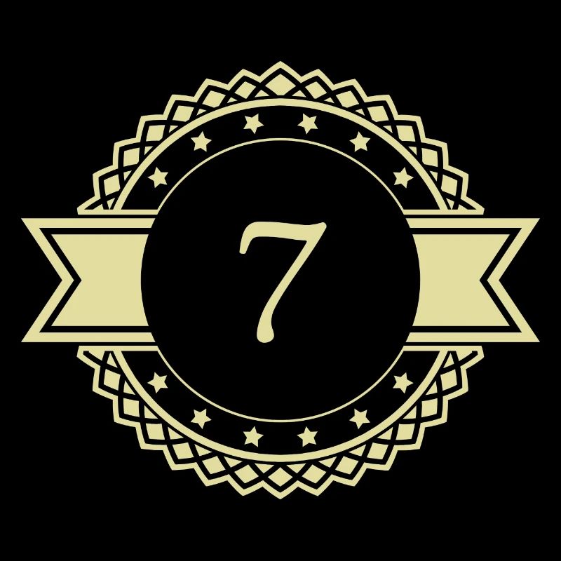 7 Number Emblem
