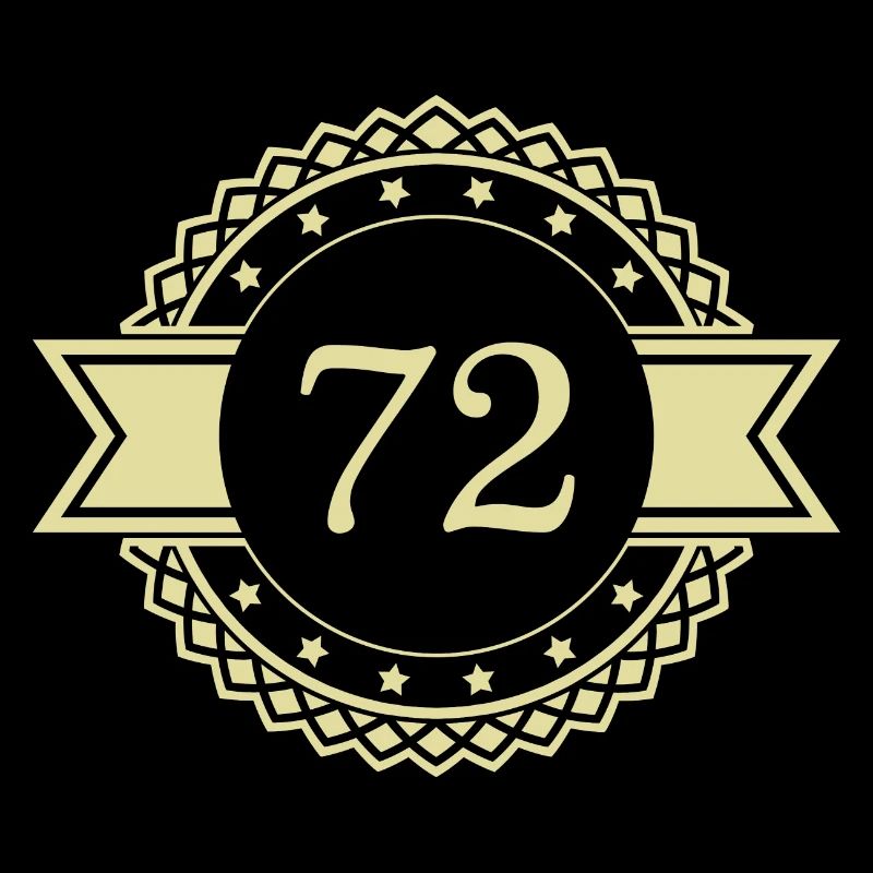 72 Number Emblem