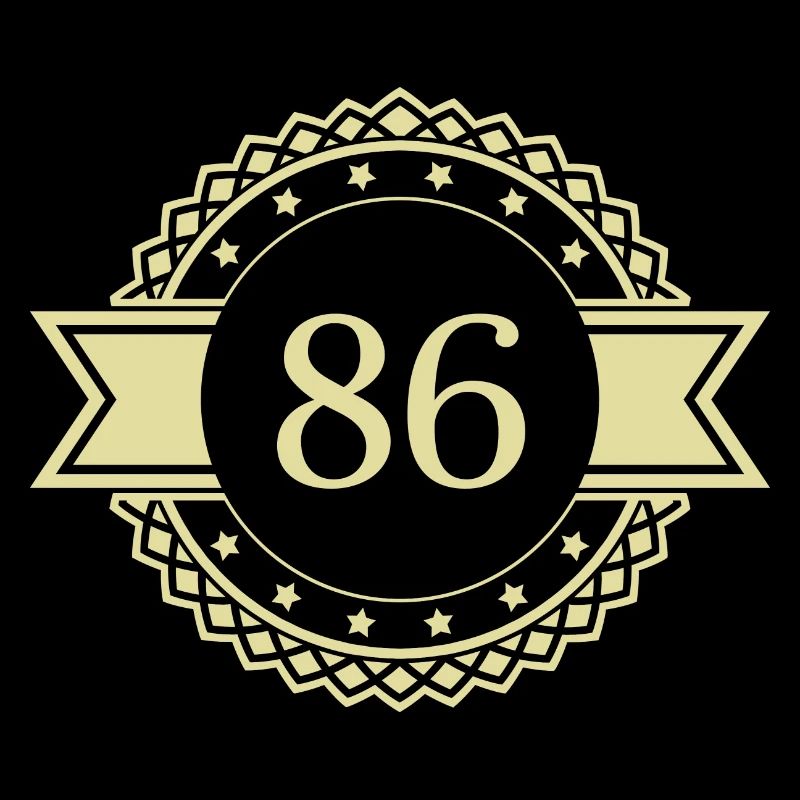 86 Number Emblem
