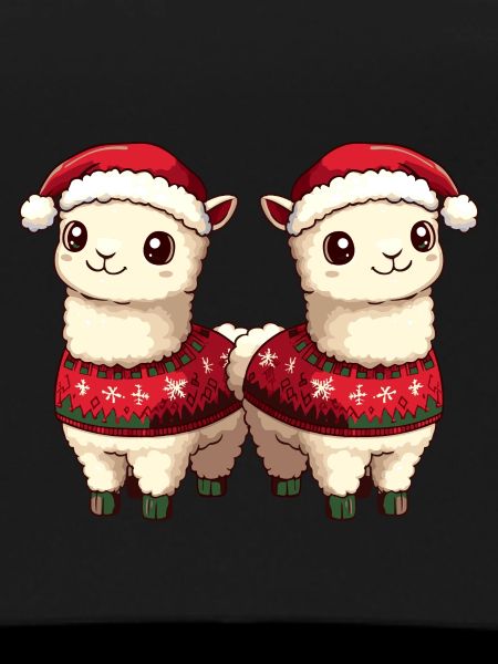 Alpaca Llama Christmas Team