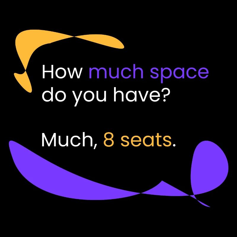 Platz? 8 Plätze.