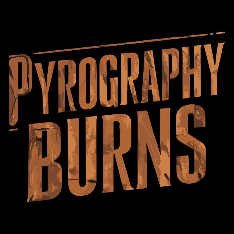 La pyrogravure unique et élégante brûle le bois