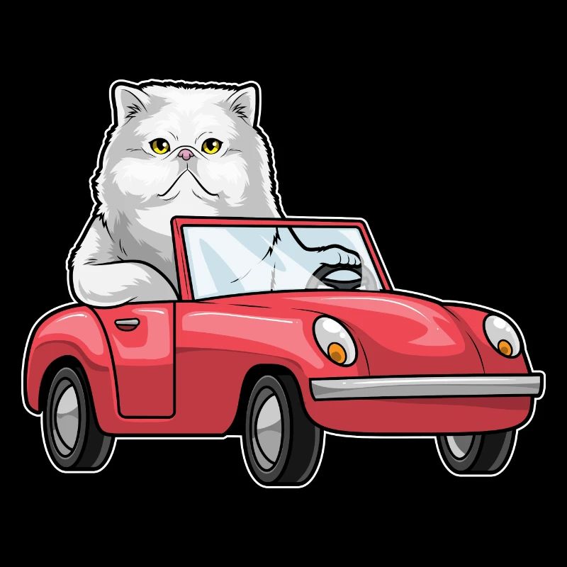 Persian Cat Car