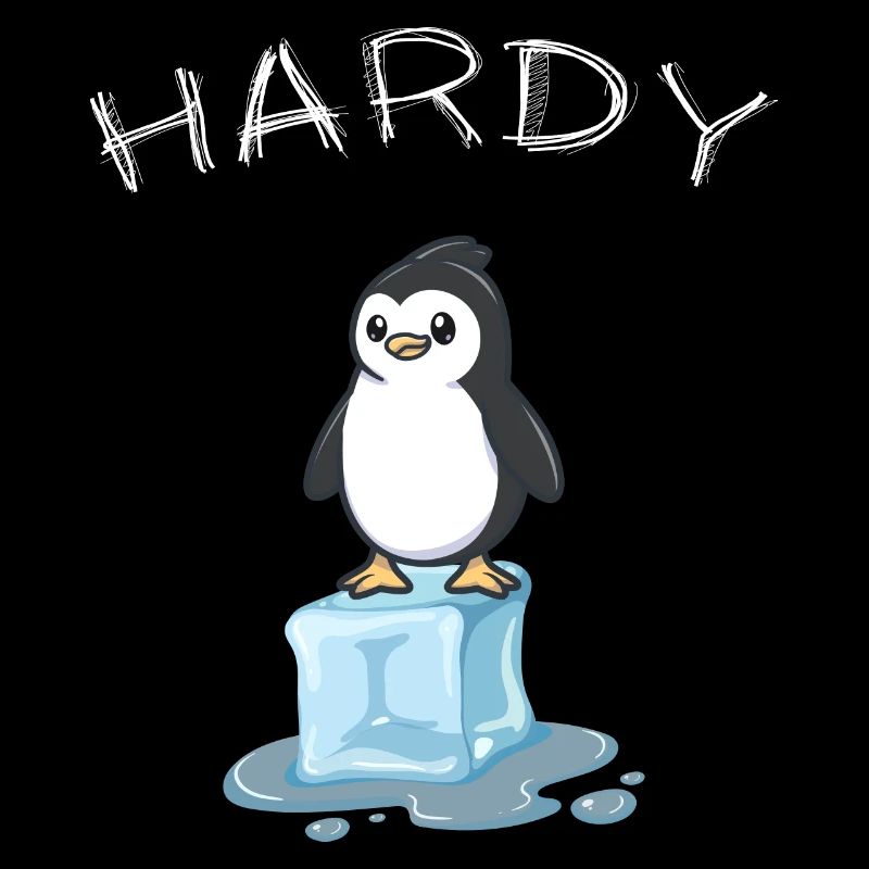 Anbaden Ice Pool Winter Swimmers "hardy" Penguin