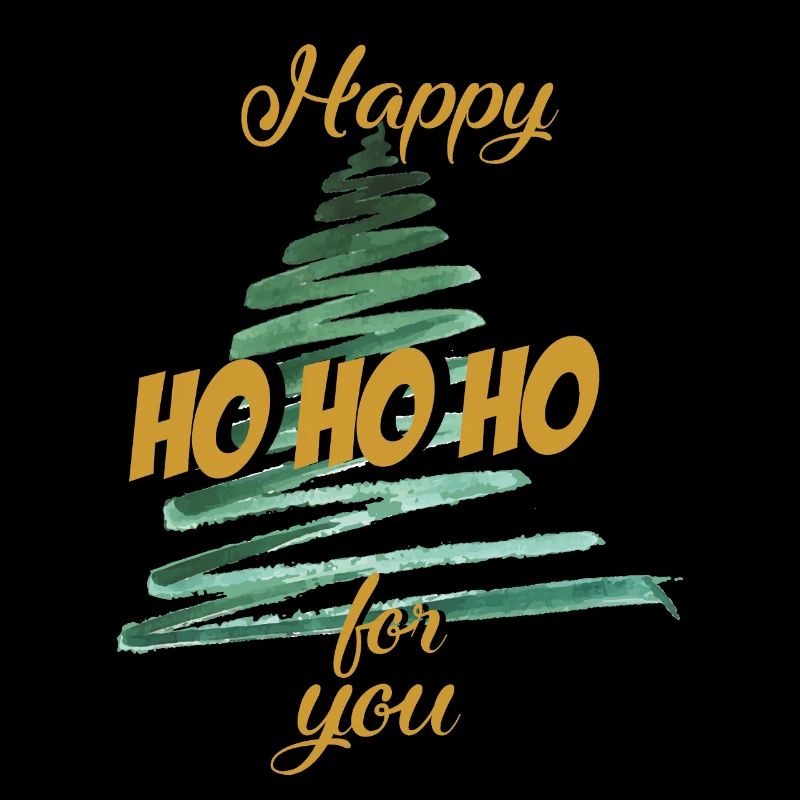 Weihnachten Hohoho Christbaum
