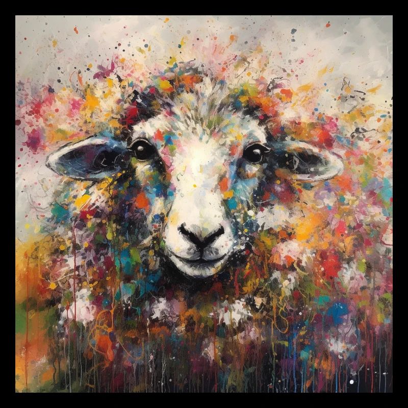 Modern & Colourful Sheep Wall Art by Bodhi