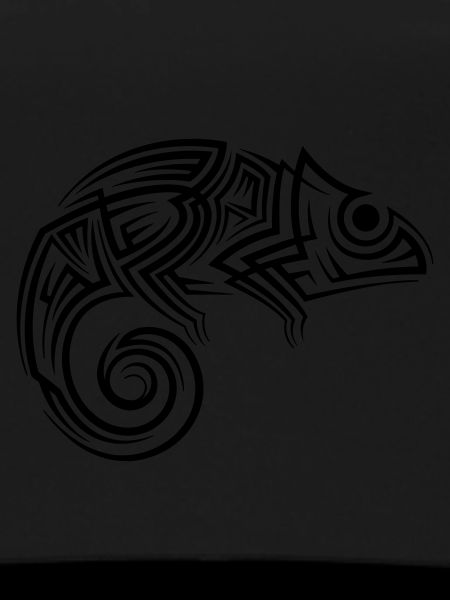 Chameleon Tribal Tattoo