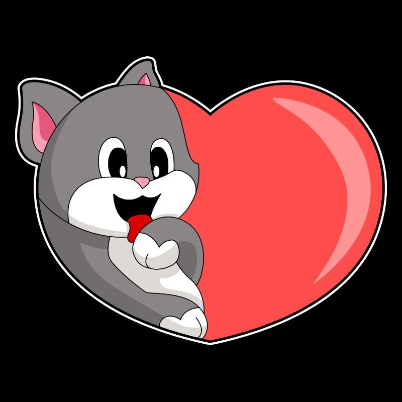 Katze Herz
