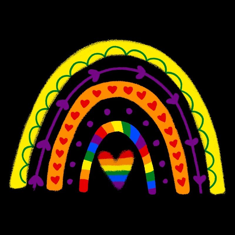 Mois de la Gay Pride LGBT Gay Boho Rainbow