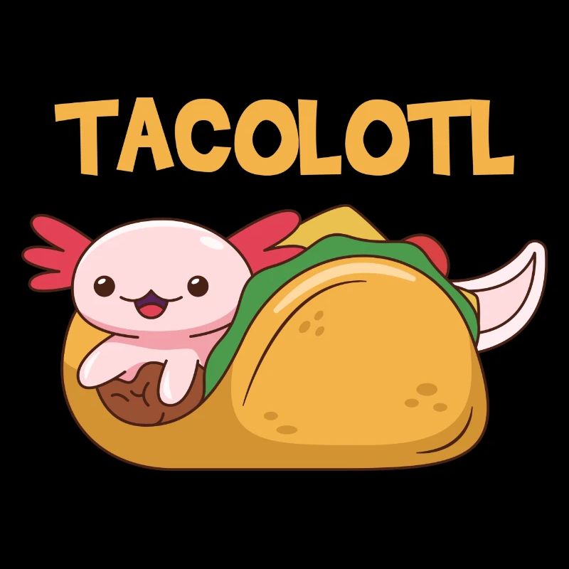 Conception de jeu de mots Tacolotl pour les amateurs d’axolotl