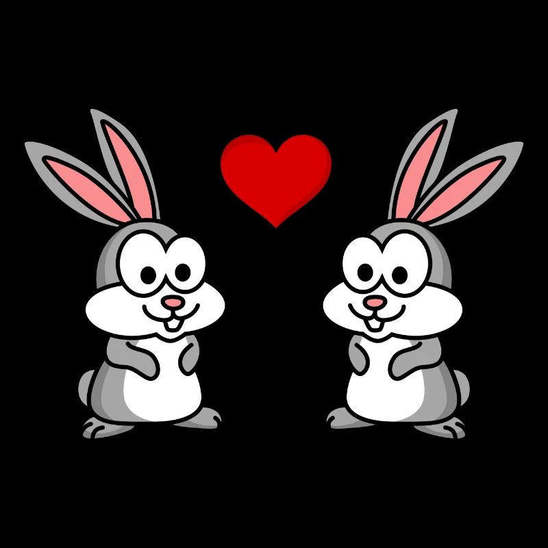 Rabbit Comic Couple Love