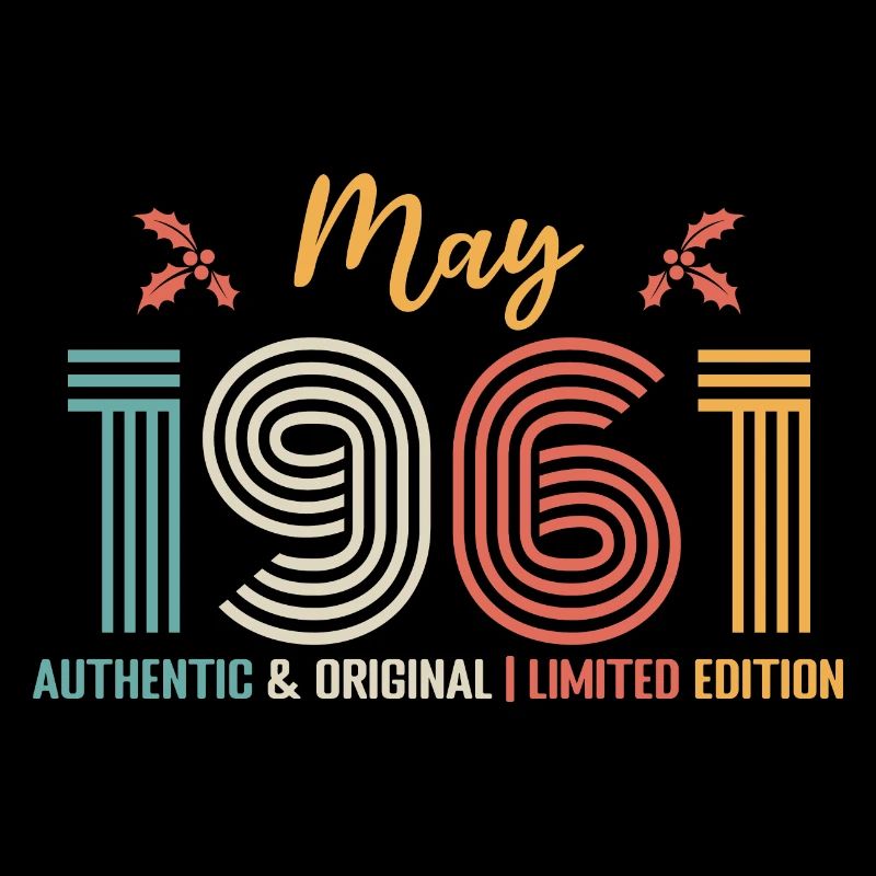 May 1961 Birthday May 1961 Retro