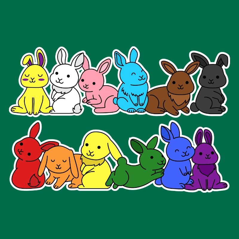 Fierté Progrès Flag Lapin Égalité
