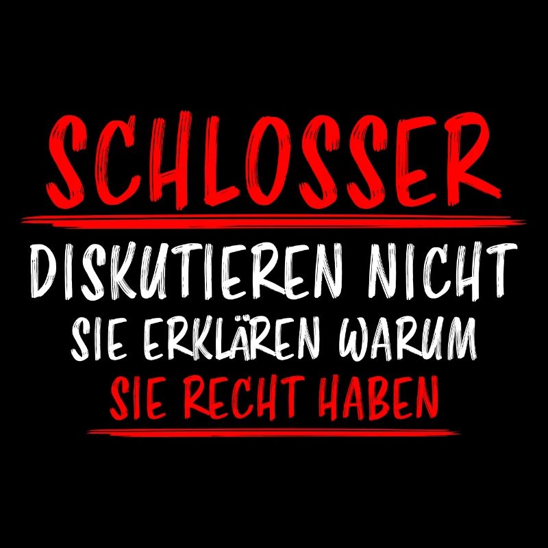 Schlosser Beruf Lustiger Spruch Schloss Geschenk