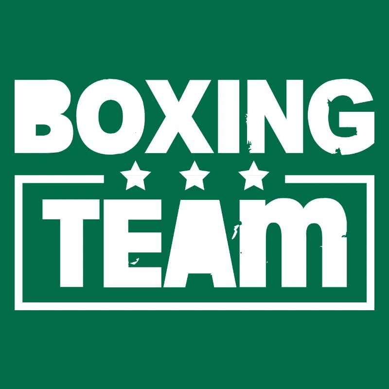 Équipe de boxe colorée