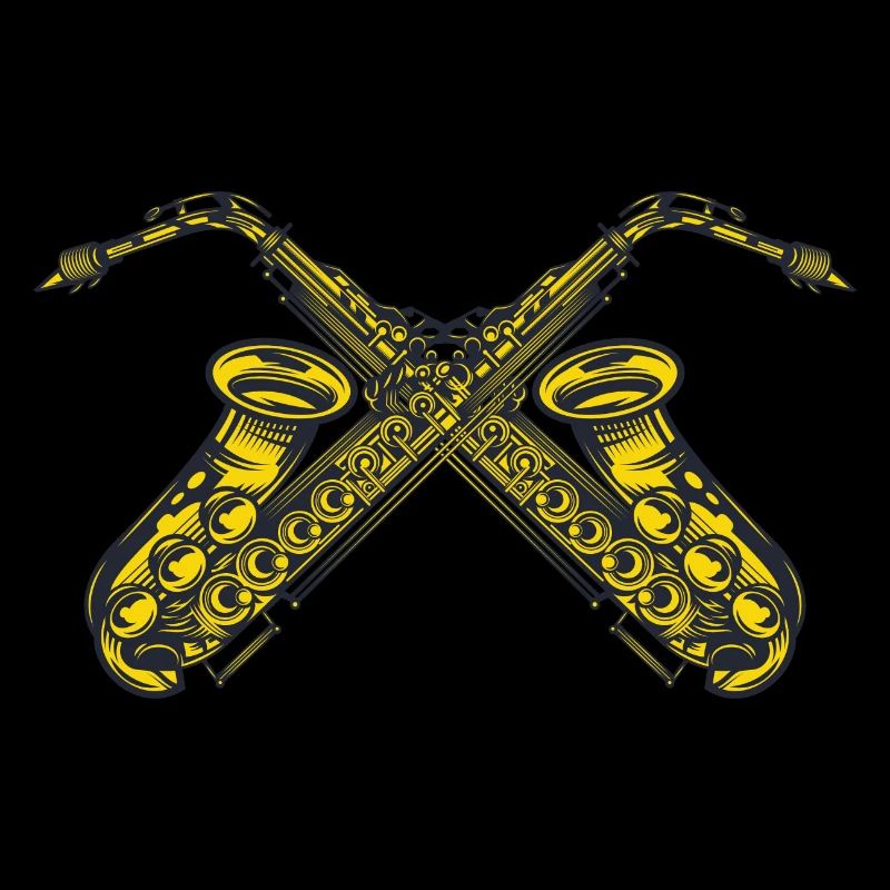 Saxophone crossed