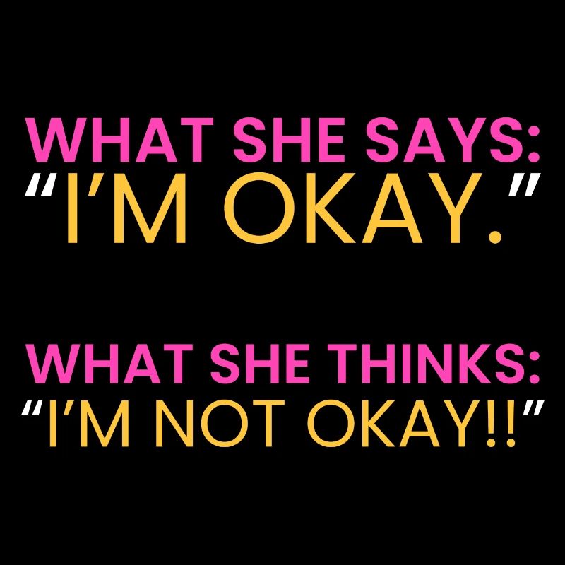 she: "I'm fine."
