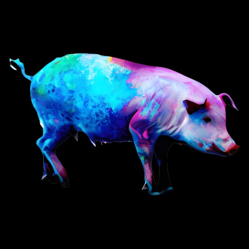 Colorful pig