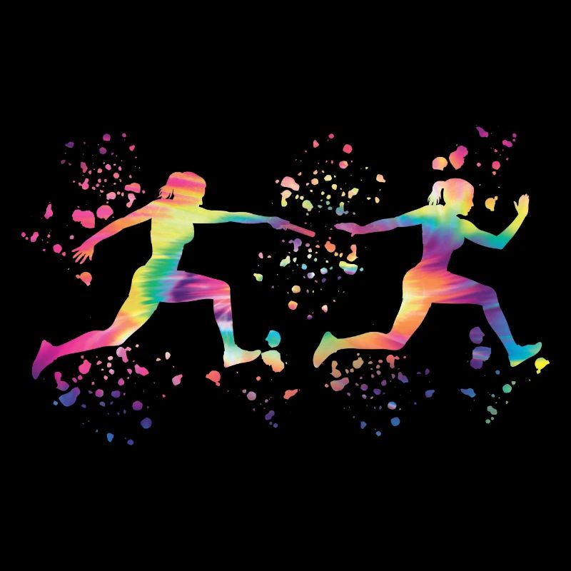 Coureur de relais, Course de relais, Course de relais, Course de relais