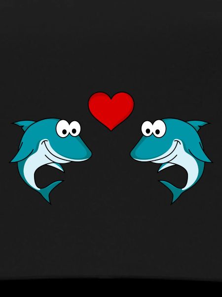 Shark Comic Couple Love
