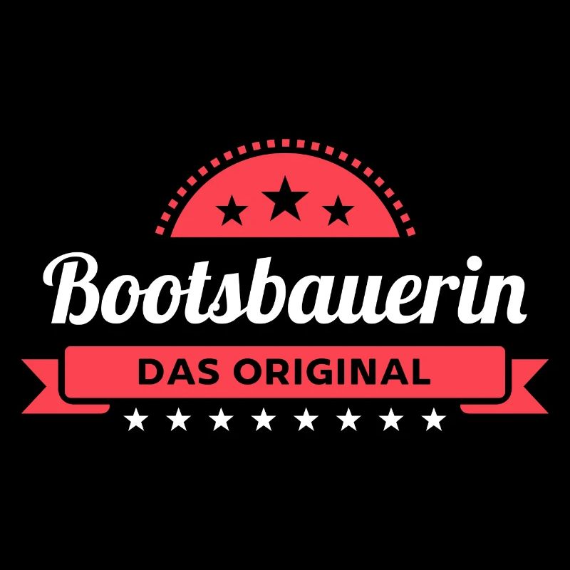 Bootsbauerin Design für stolze Handwerker