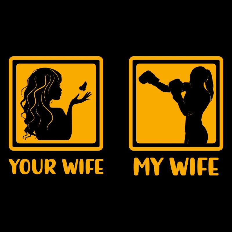 Boxende Ehefrau Frau