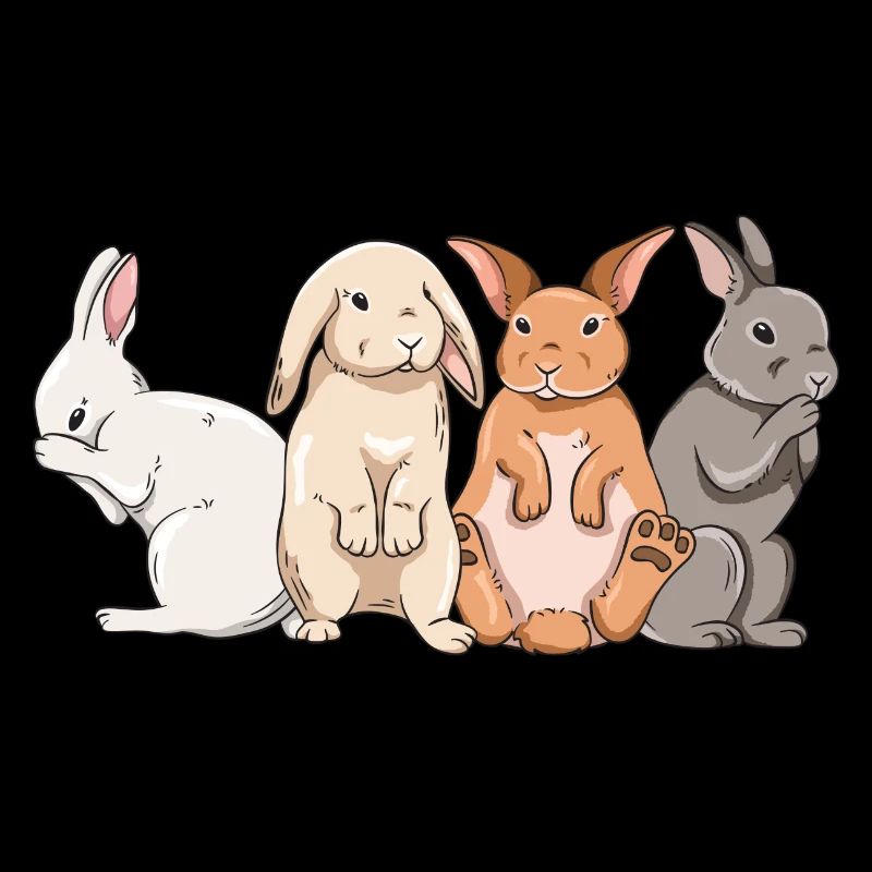 Conception de lapin mignon pour les propriétaires de lapins