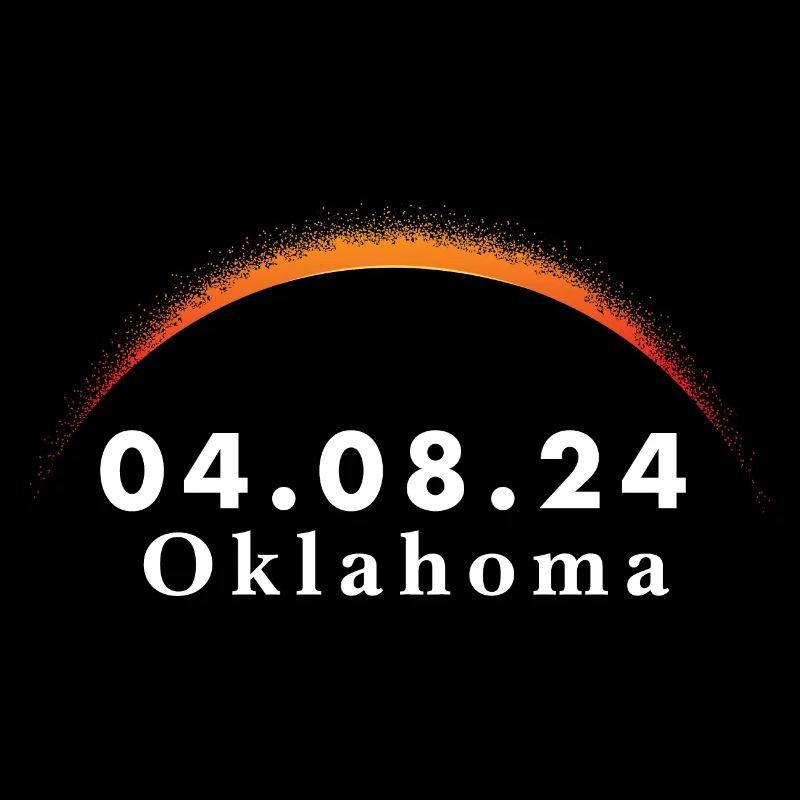 Trajectoire de l’éclipse solaire totale de la totalité Oklahoma