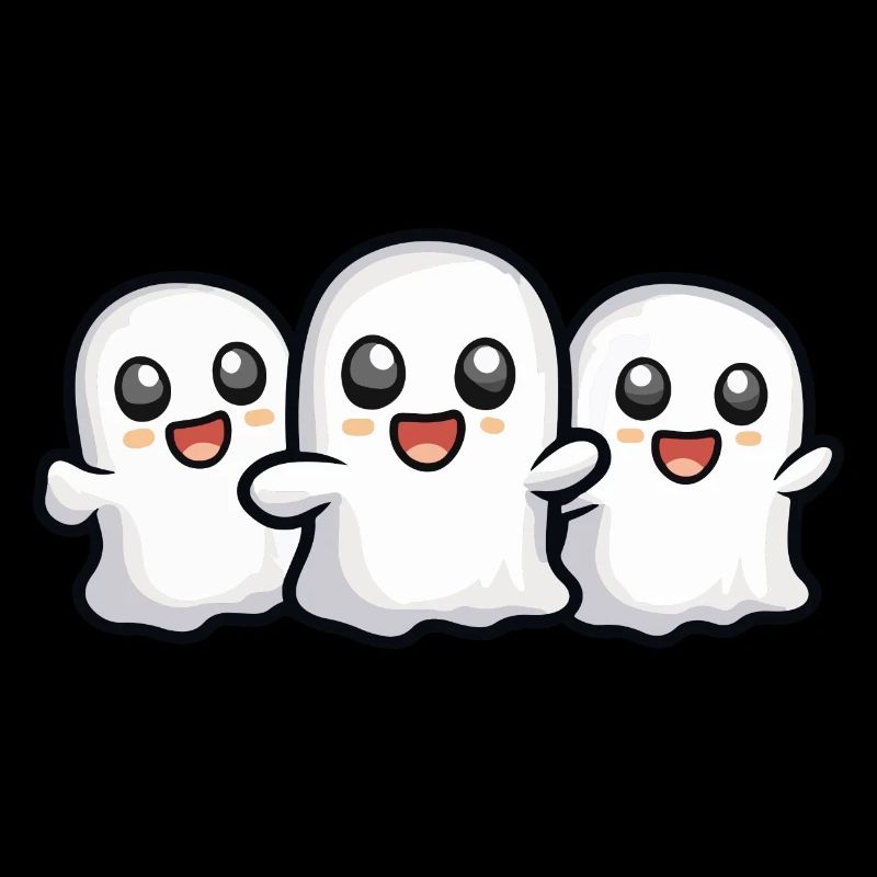 Ghosts Halloween Cartoon