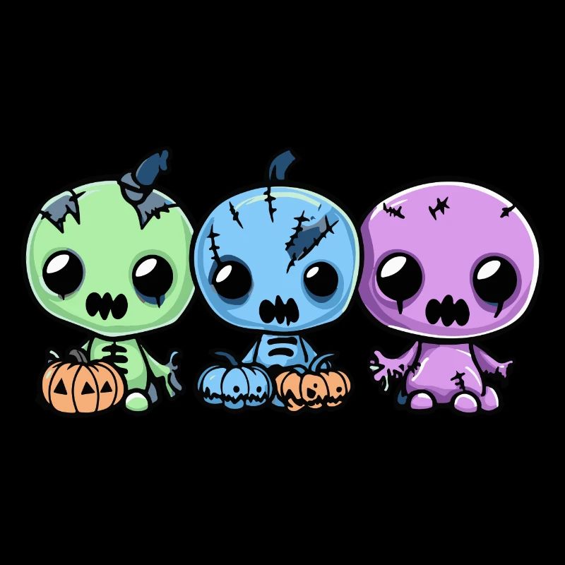 Zombies Halloween Cartoon