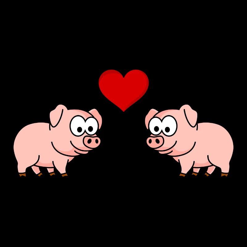 Cochon Comic Couple Amour