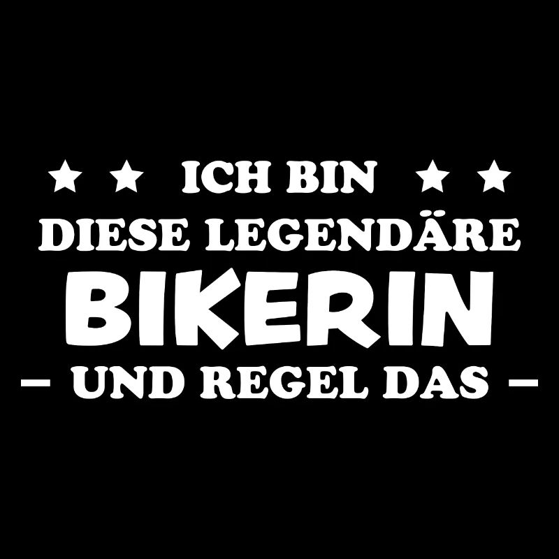 Bikerin Lustiger Spruch Bike Fun Sprüche Geschenk