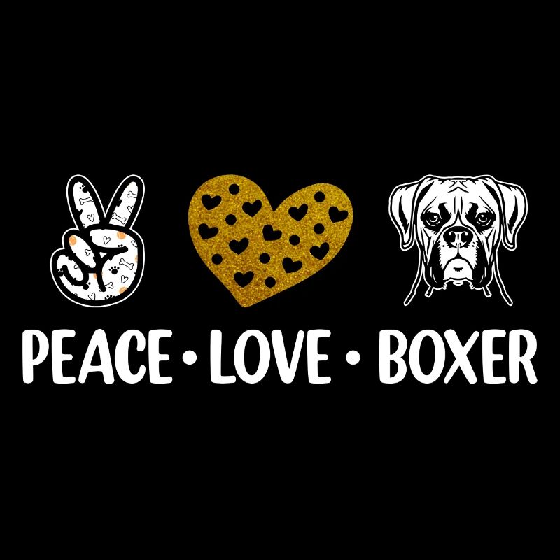 peace love boxer