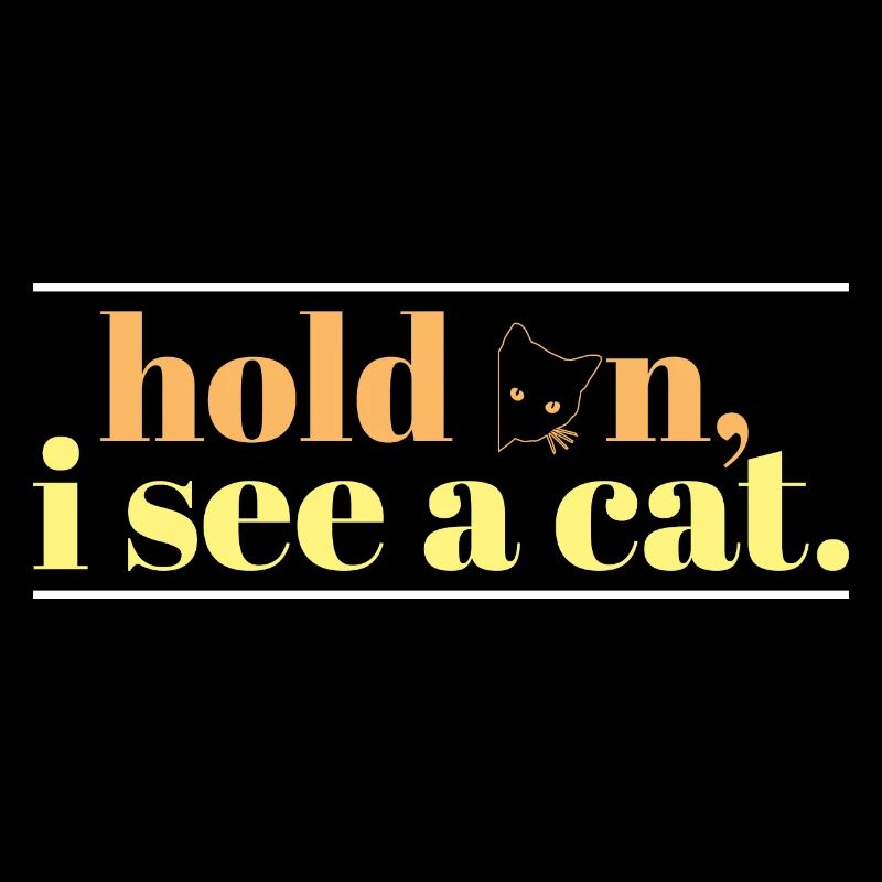 Hold On I See A Cat Cute Black Cat Paw Kitty Cat