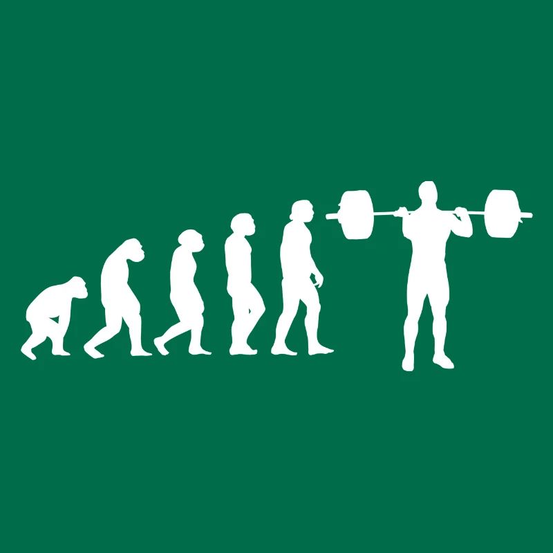 Evolution Gewichtheber