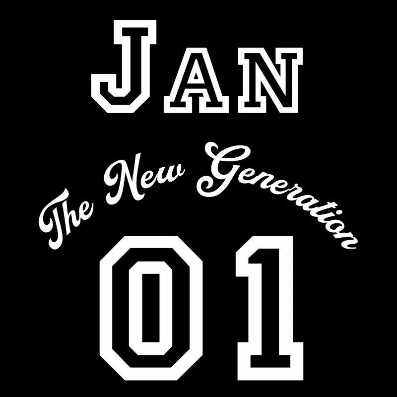 First name Jan - "The New Generation", white
