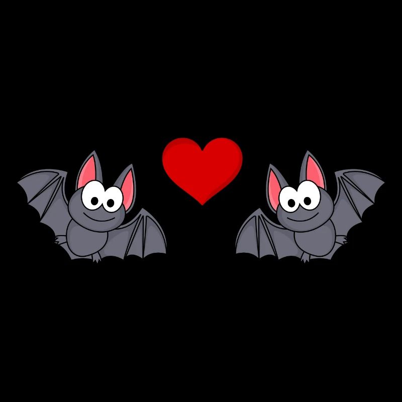 Fledermaus Comic Paar liebe