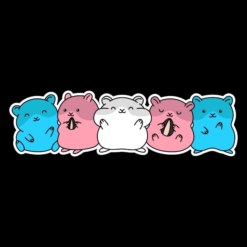 Conception de hamster trans pour les personnes trans