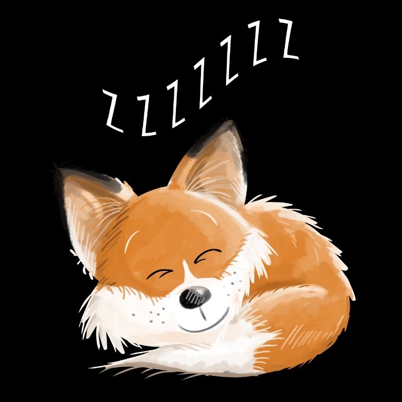 Fox sleeping - dream - dreams - foxes