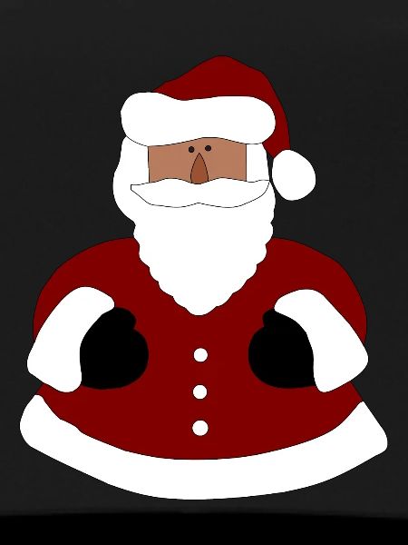 Santa Hug Illustration