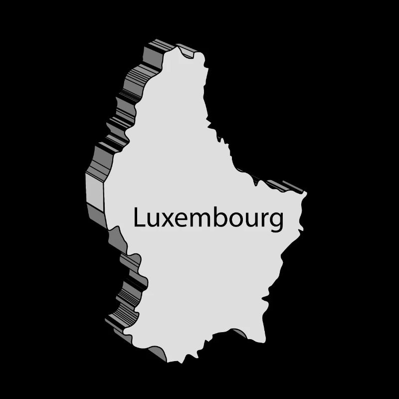 Carte 3D du Luxembourg